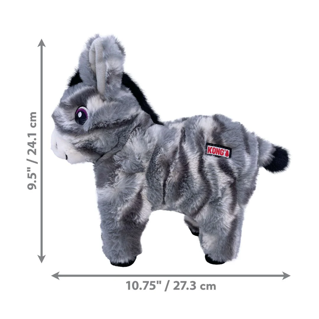 KONG Low Stuff Stripes Donkey Dog Toy - Image 3