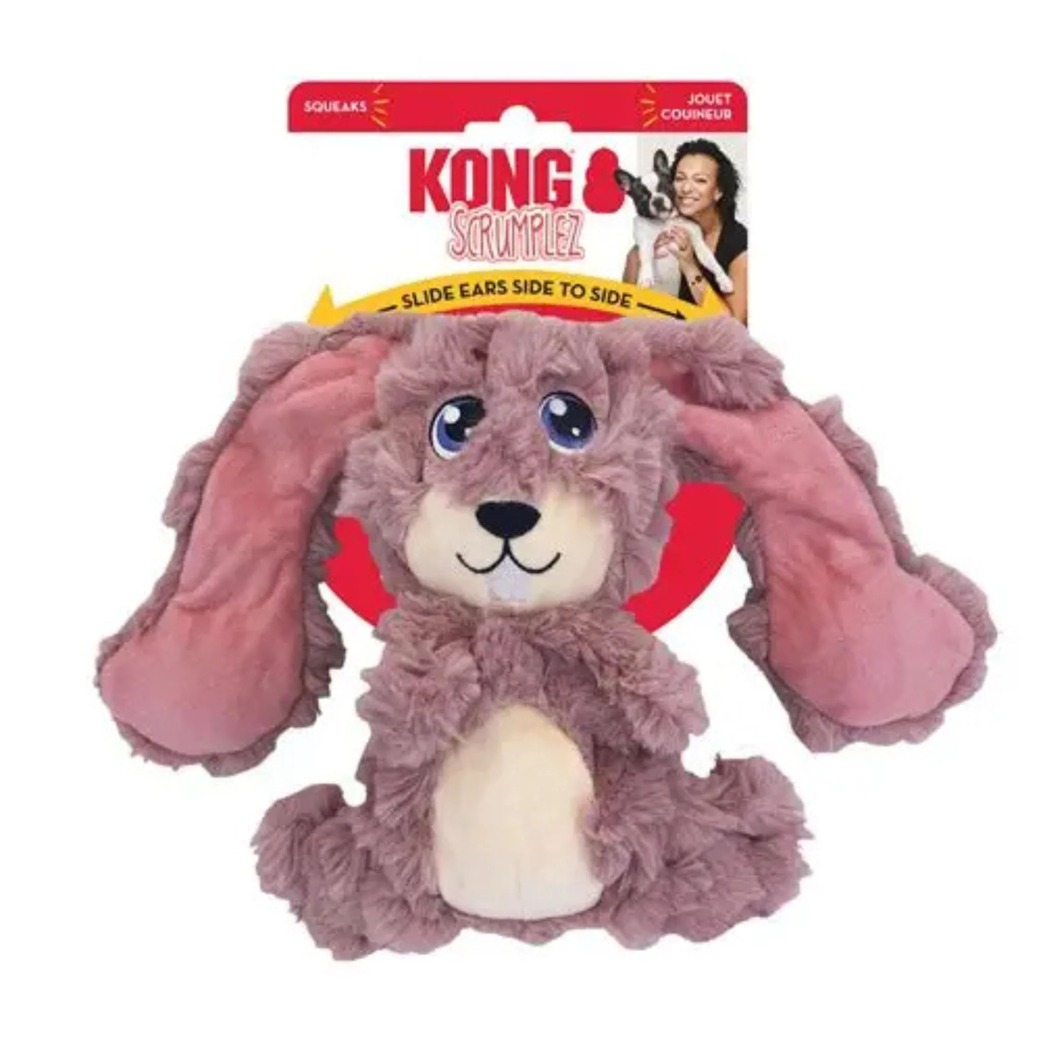 KONG Scrumplez Bunny Dog Plush Toy - Image 3