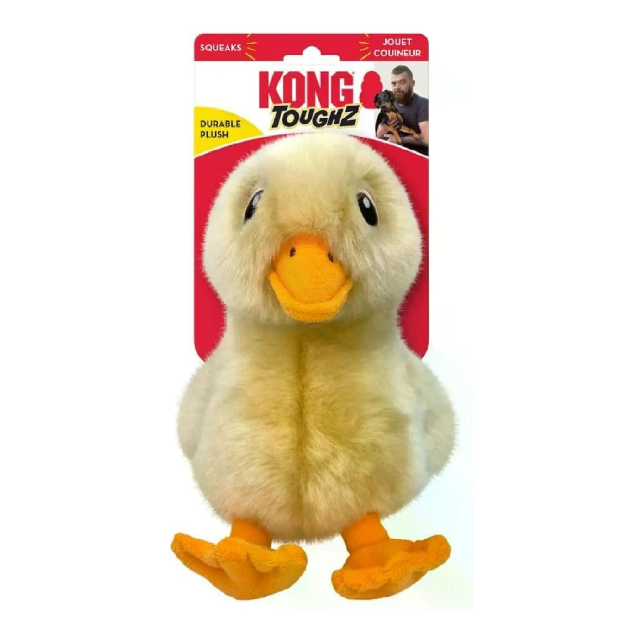 KONG Toughz Duck Dog Plush Toy - Image 2