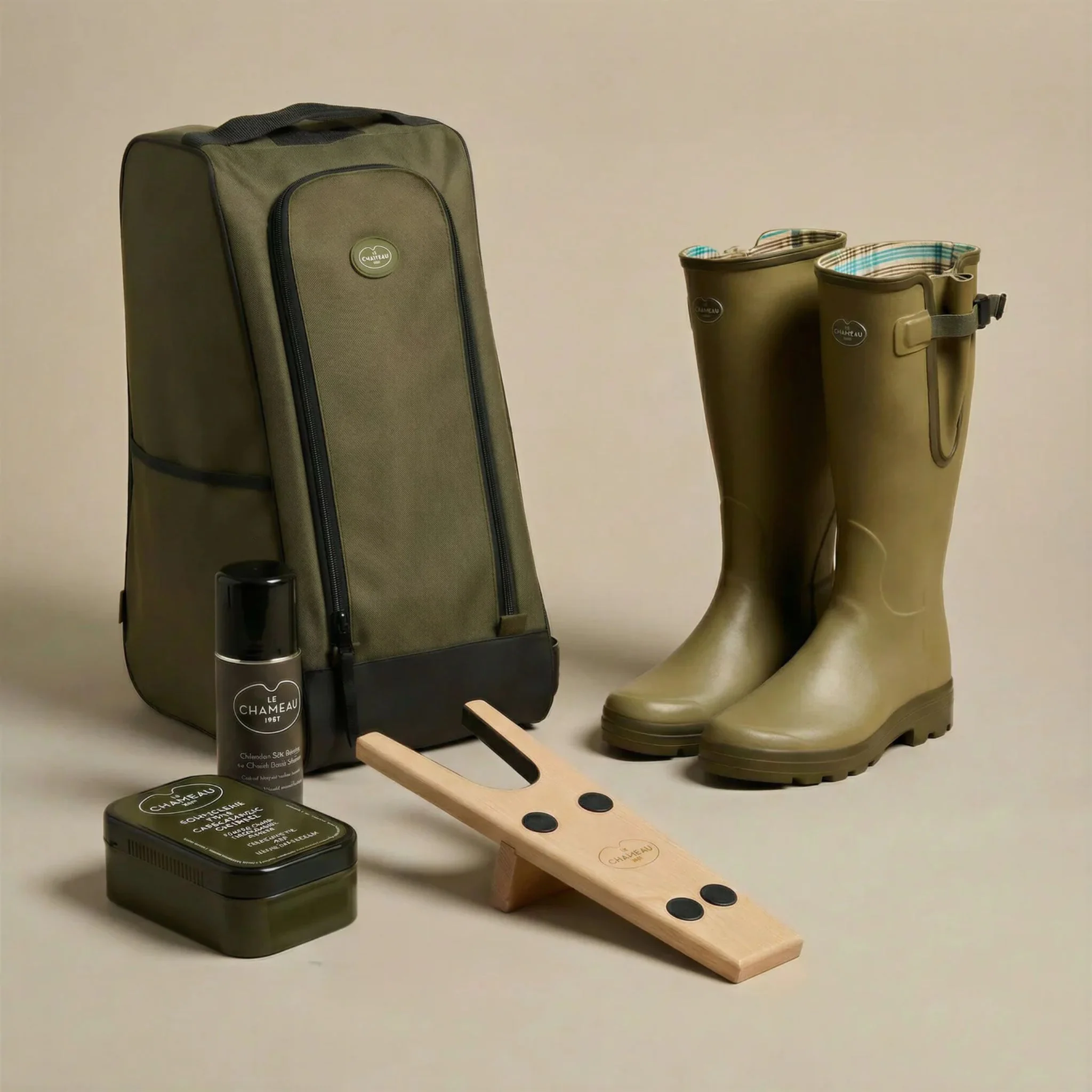 Le Chameau Boot Bag in Vert Chameau - Image 4