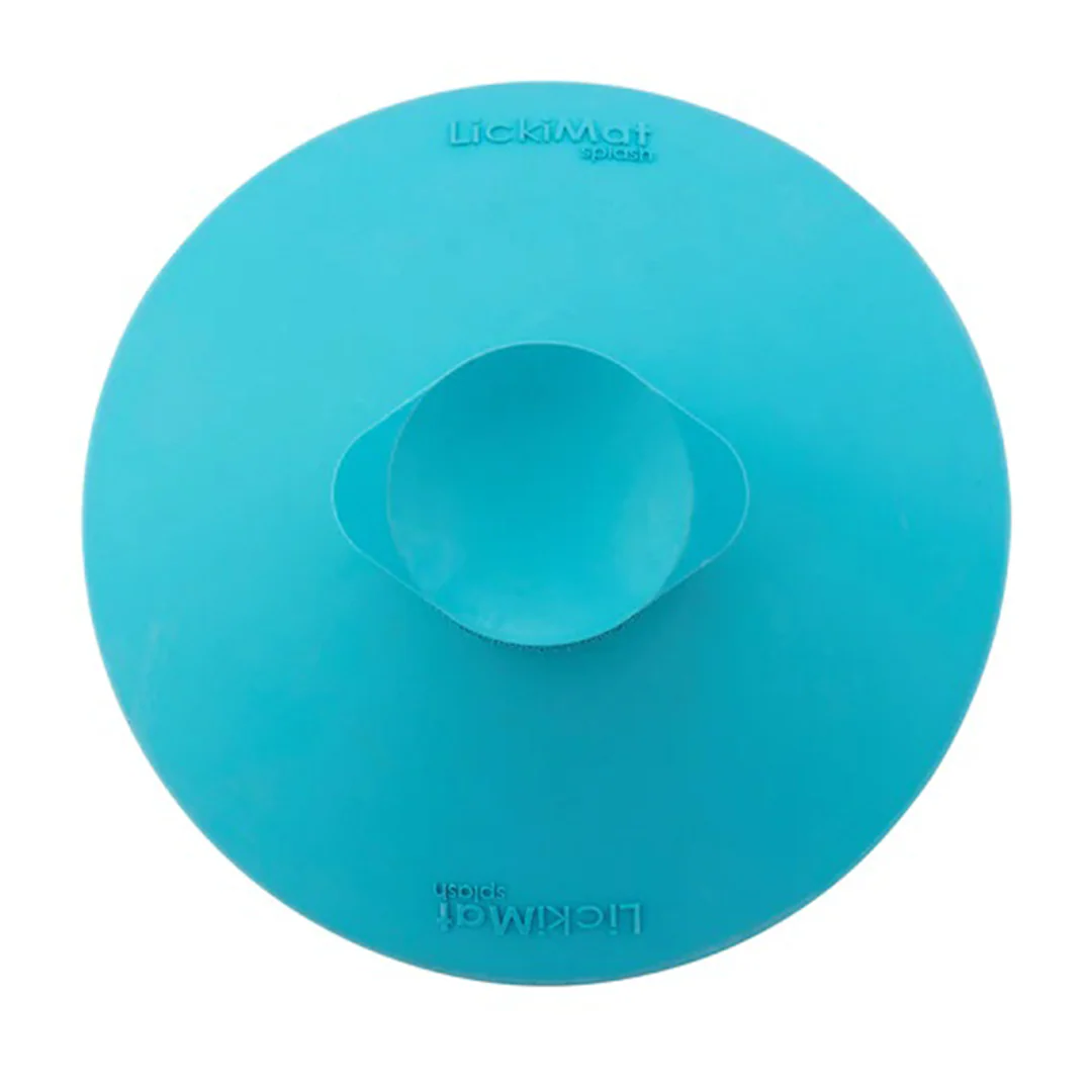 LickiMat Splash Slow Feeder with Suction Cup in Turquoise - Image 3