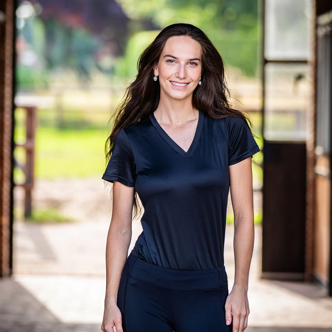 Mountain Horse Women's Active T-Shirt in Black - Image 2