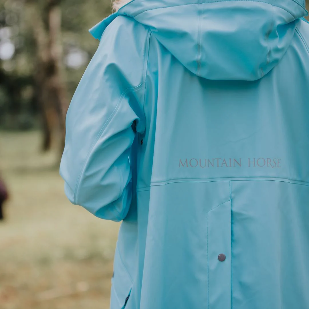 Mountain Horse Women's Mindy Rain Coat in Teal Blue - Image 4