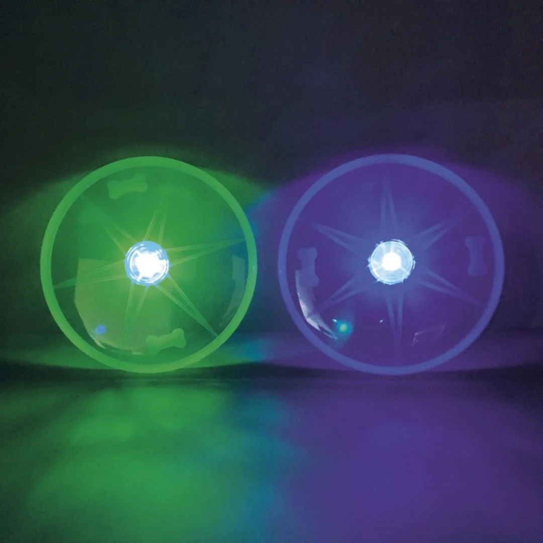 Nobby Flash LED Disc Dog Toy in Green - Image 2