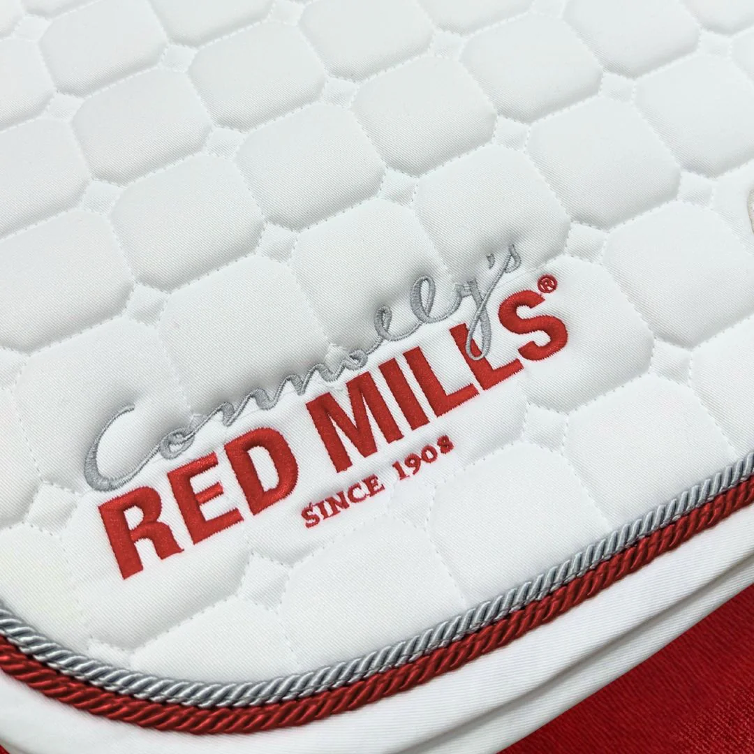 Red Mills Horse Saddle Pad in White - Image 2