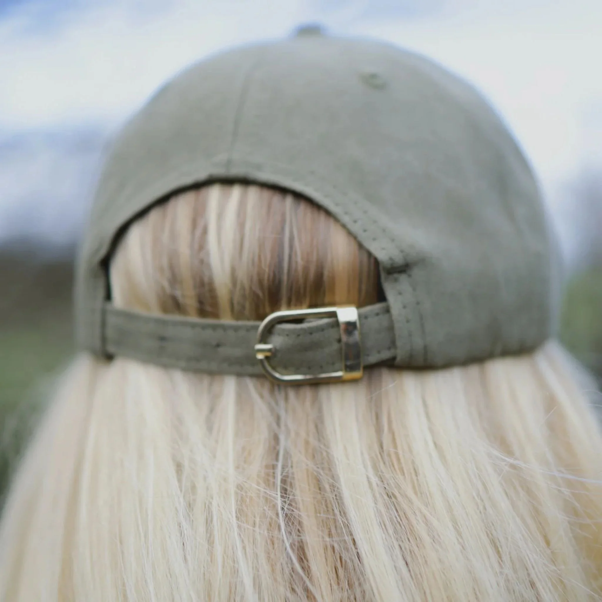 SandStorm Suede Effect Baseball Cap in Khaki - Image 2