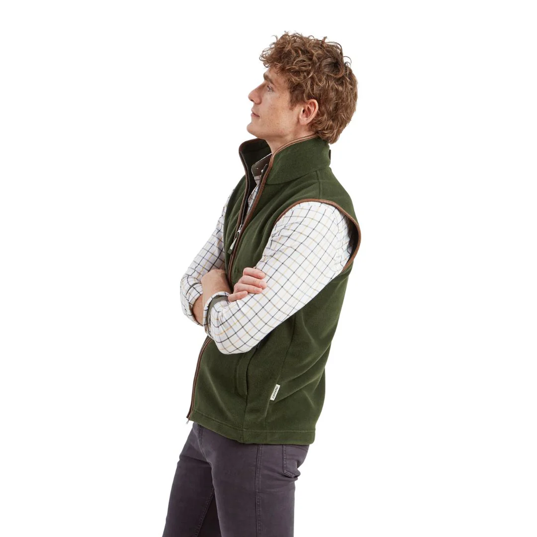 Schoffel Men's Oakham Fleece Gilet in Forest - Image 3