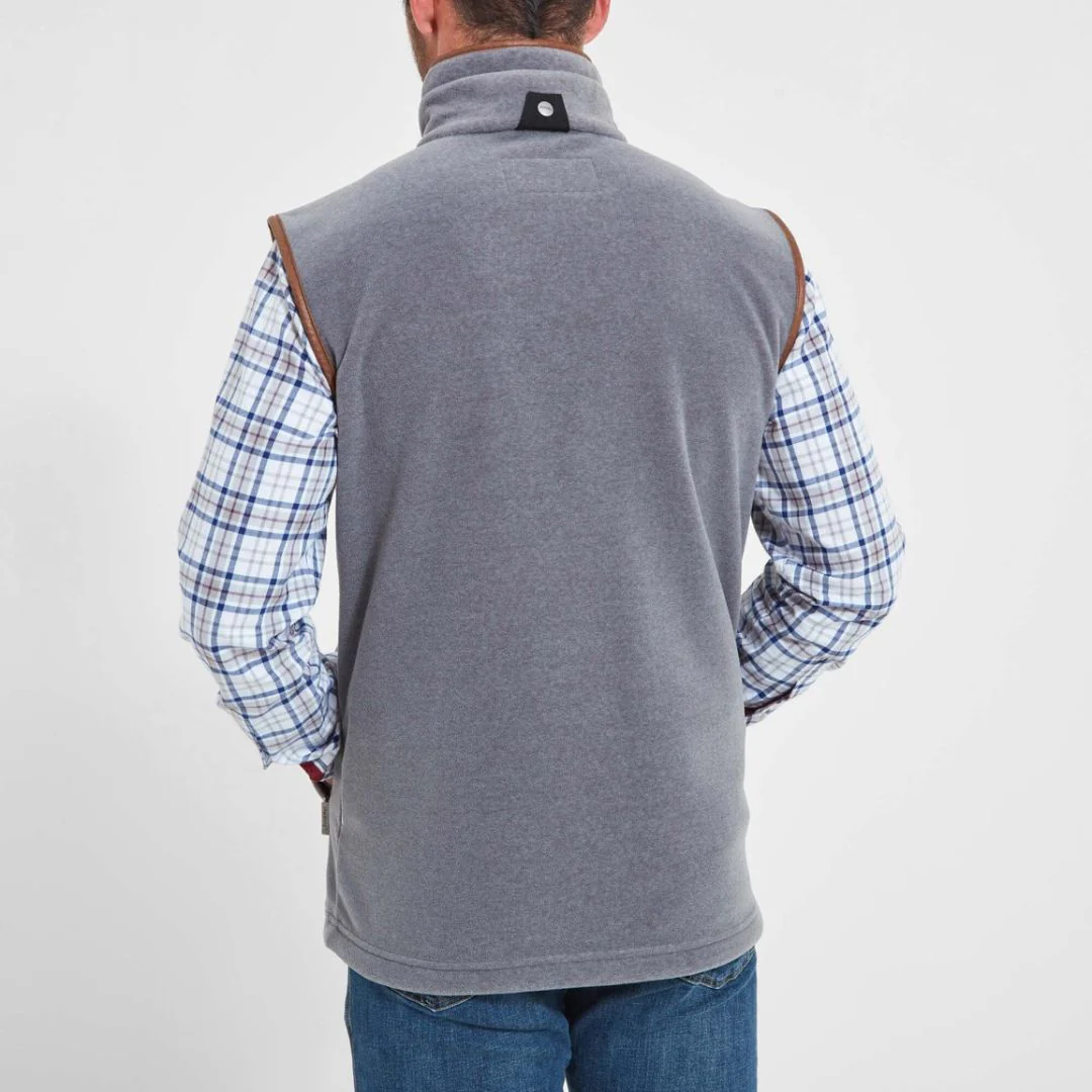 Schoffel Men's Oakham Fleece Gilet in Pewter - Image 2