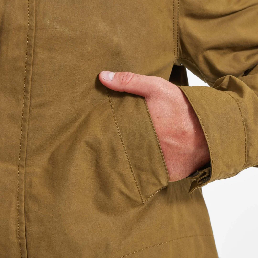 Schoffel Men's Preston Wax Jacket in Bracken - Image 3