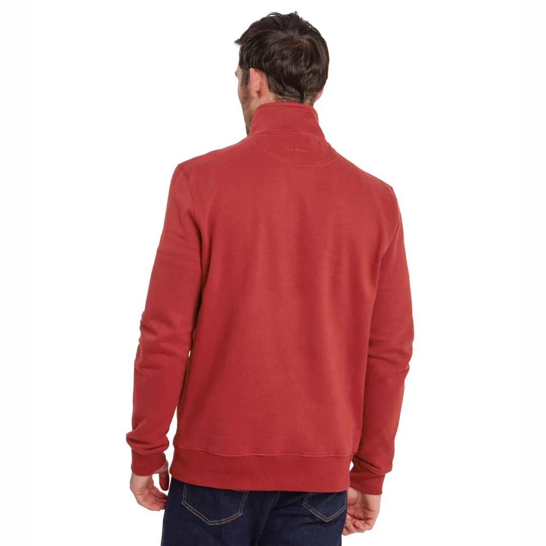 Schoffel Men's St Merryn Jumper in Deep Red - Image 4