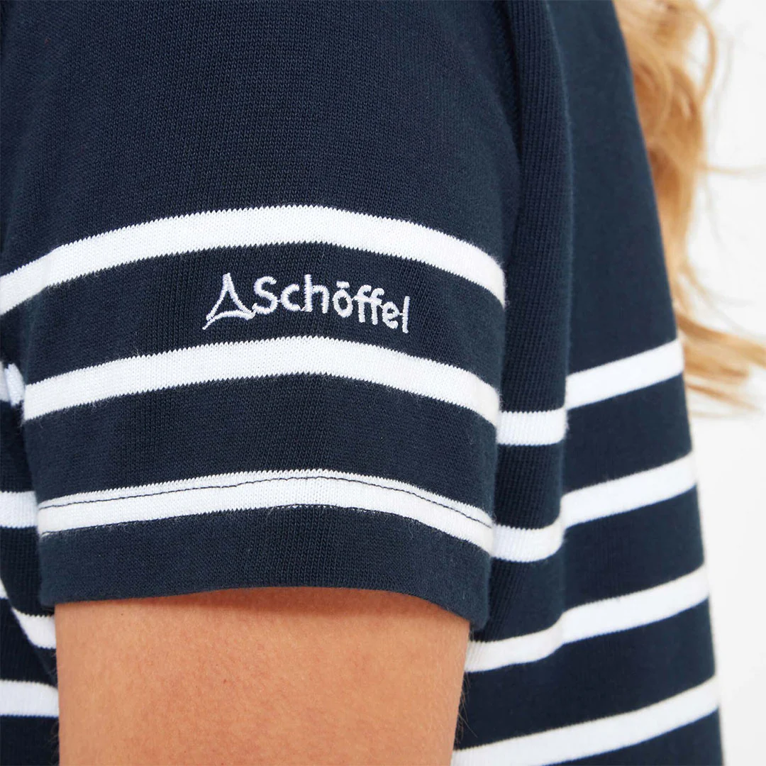 Schoffel Women's Beauport Dress in Navy wtih Stripes - Image 2