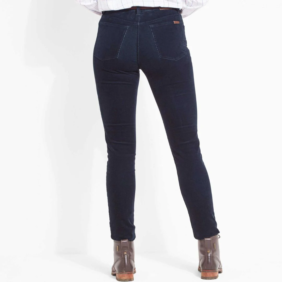 Schoffel Women's Clover Cord Jean Trousers in Navy - Image 2