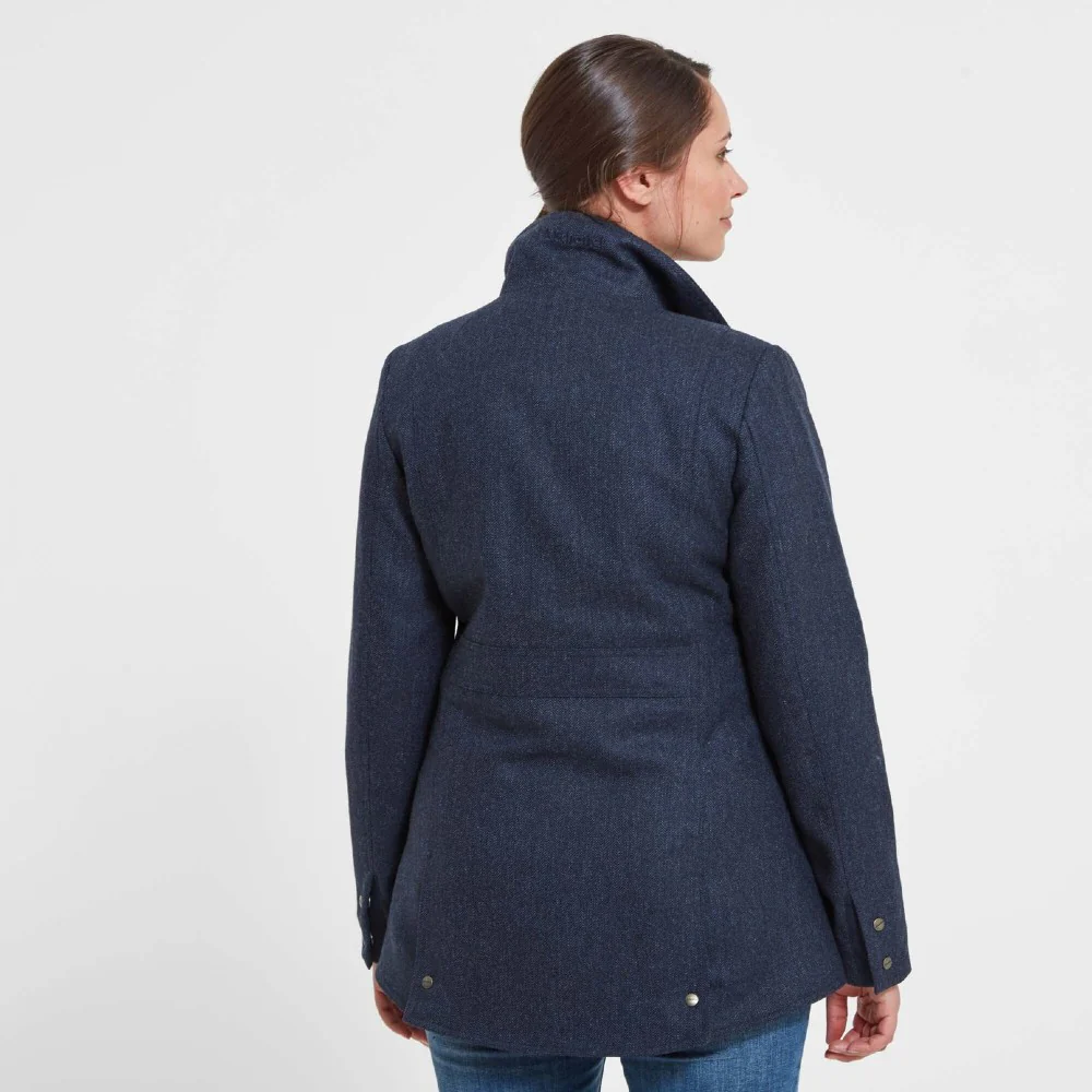 Schoffel Women's Lilymere Tweed Jacket in Navy Herringbone Tweed - Image 5