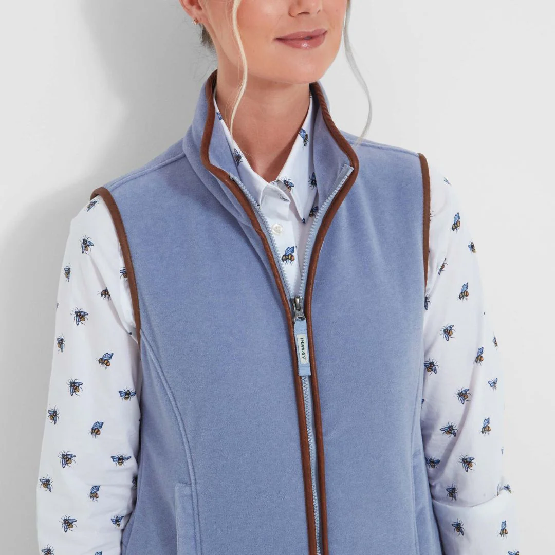 Schoffel Women's Lyndon Fleece Gilet in Powder Blue - Image 3