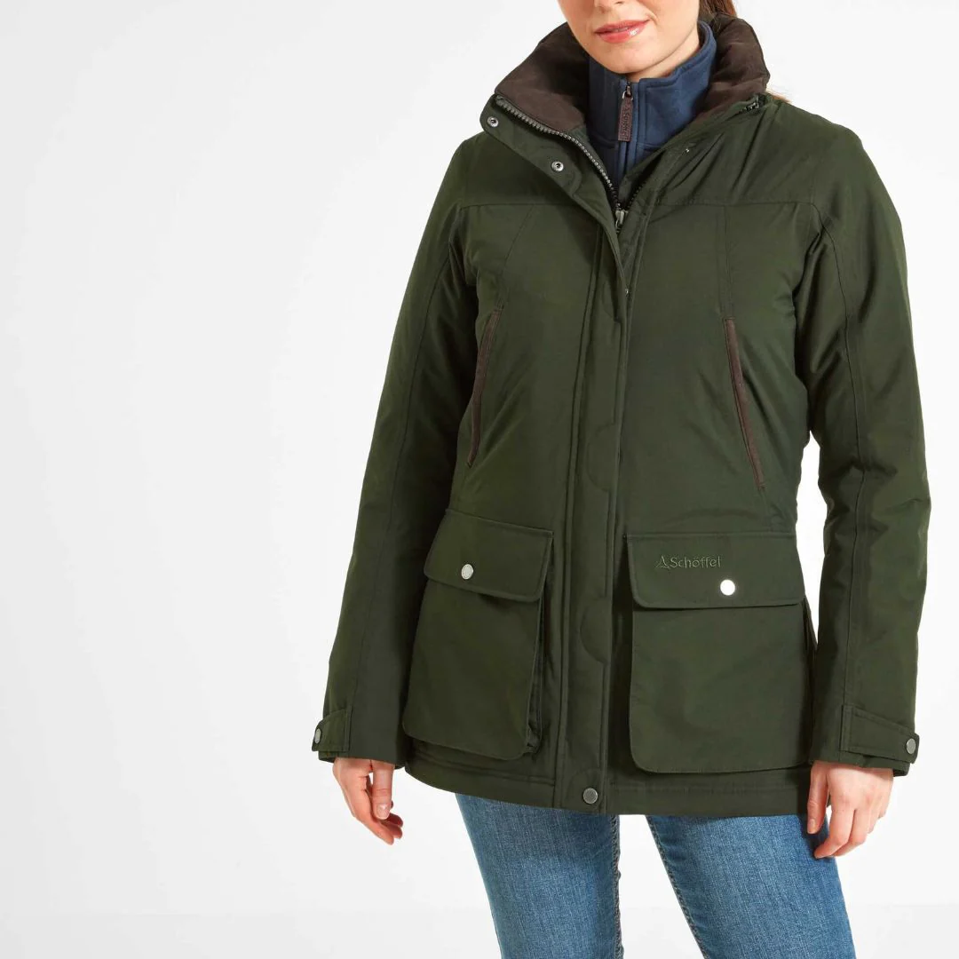 Schoffel Women's Rockingham Coat in Forest - Image 7