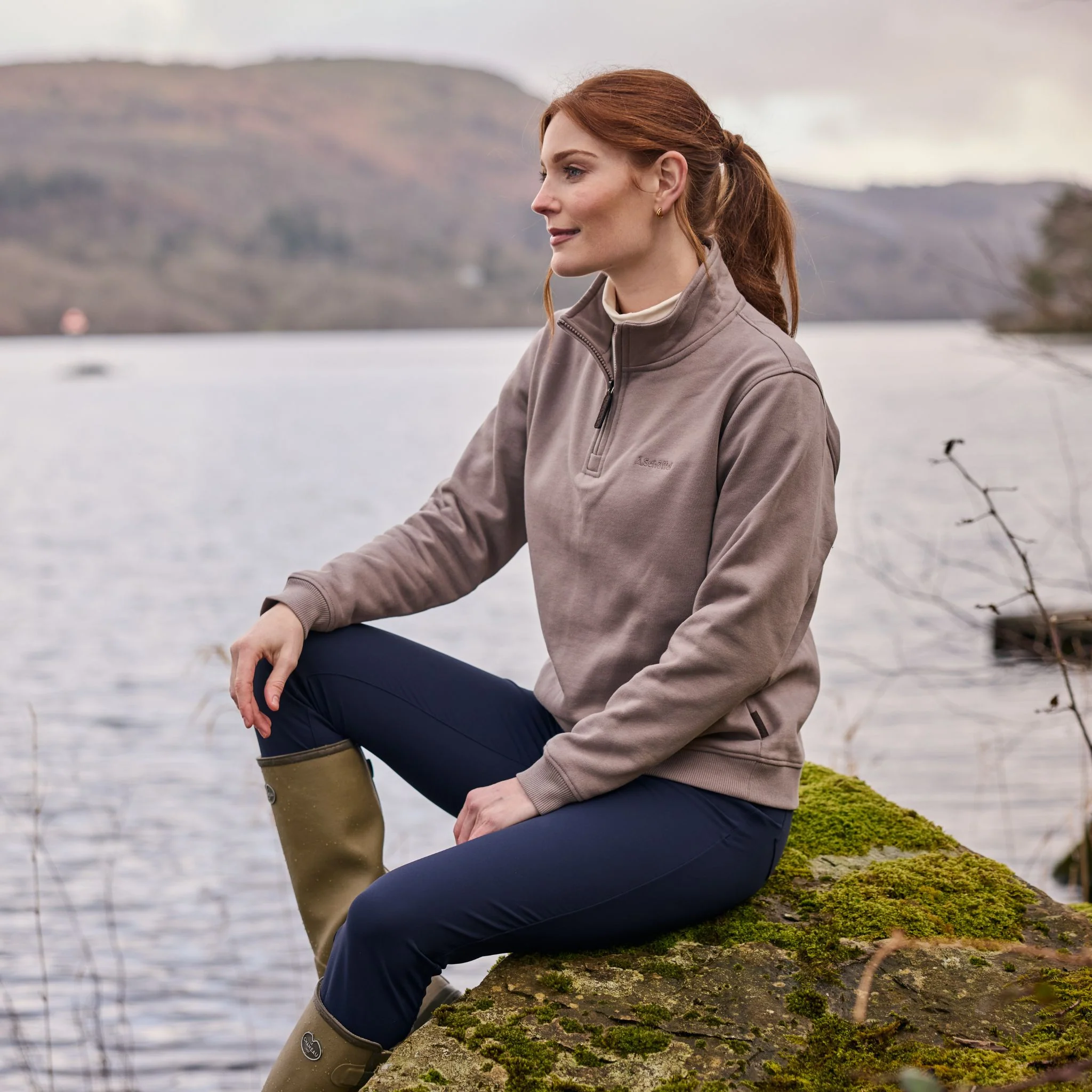 Schoffel Women's Sennen Cove Jumper in Mushroom - Image 10