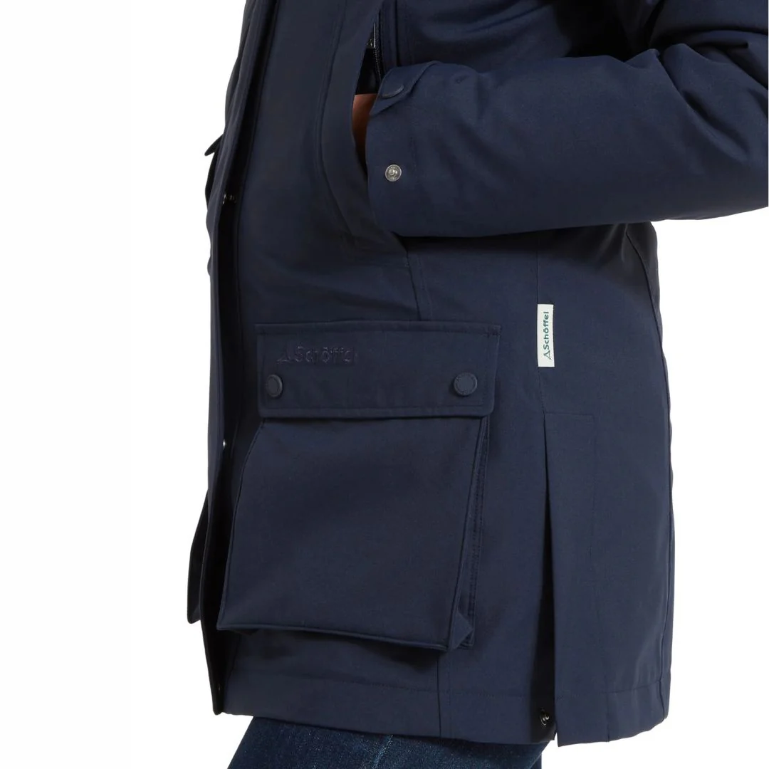 Schoffel Women's Uppingham 3 in 1 Coat in True Navy - Image 4