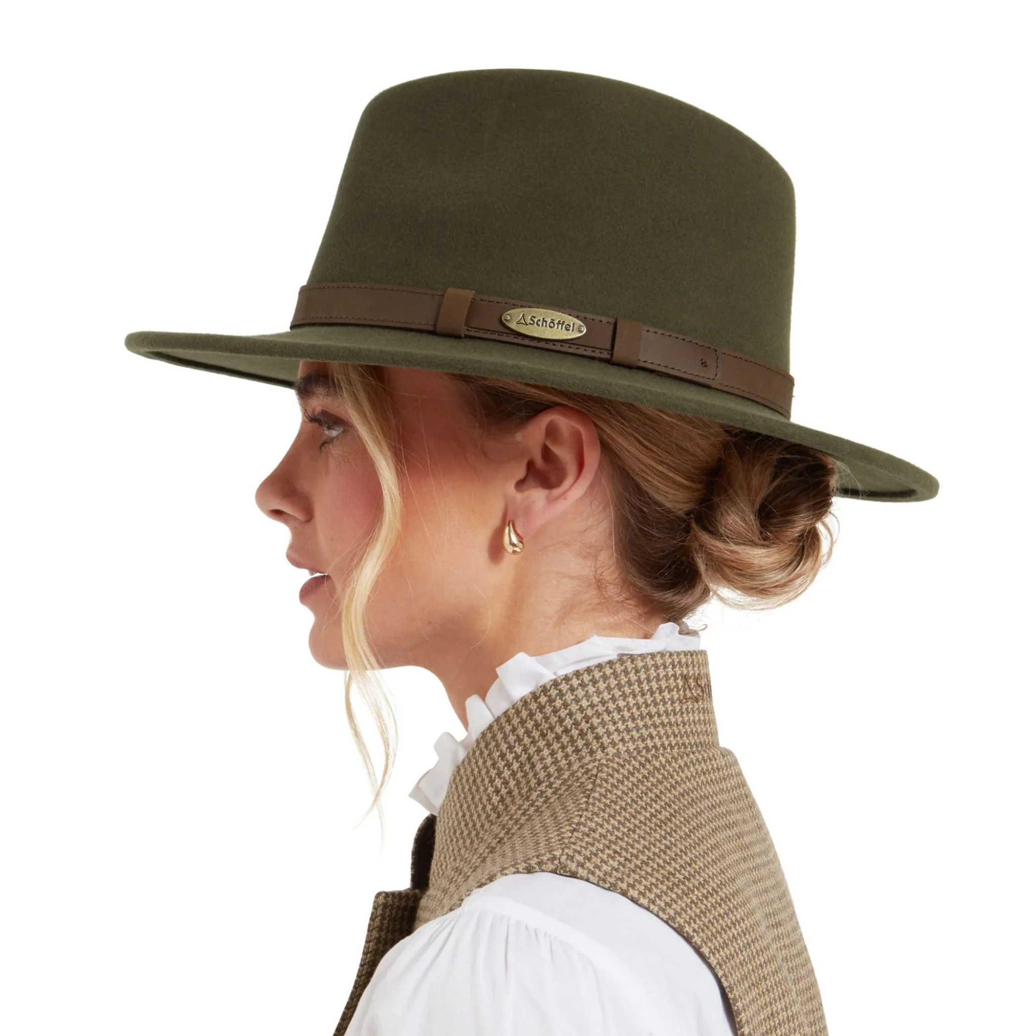 Schoffel Women's Willow Fedora II in Forest