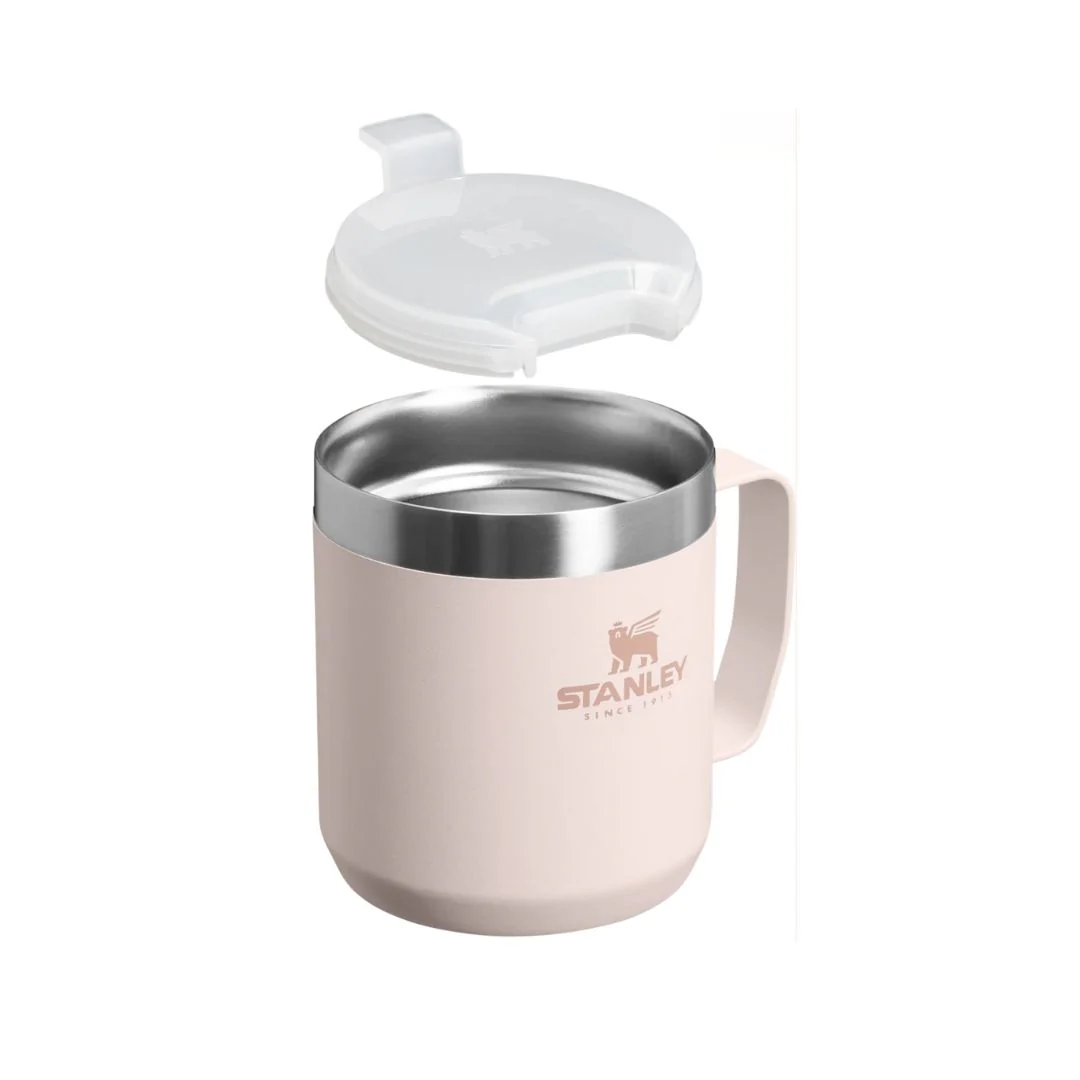Stanley Classic Legendary Camp Mug in Rose Quartz (350ml) - Image 2