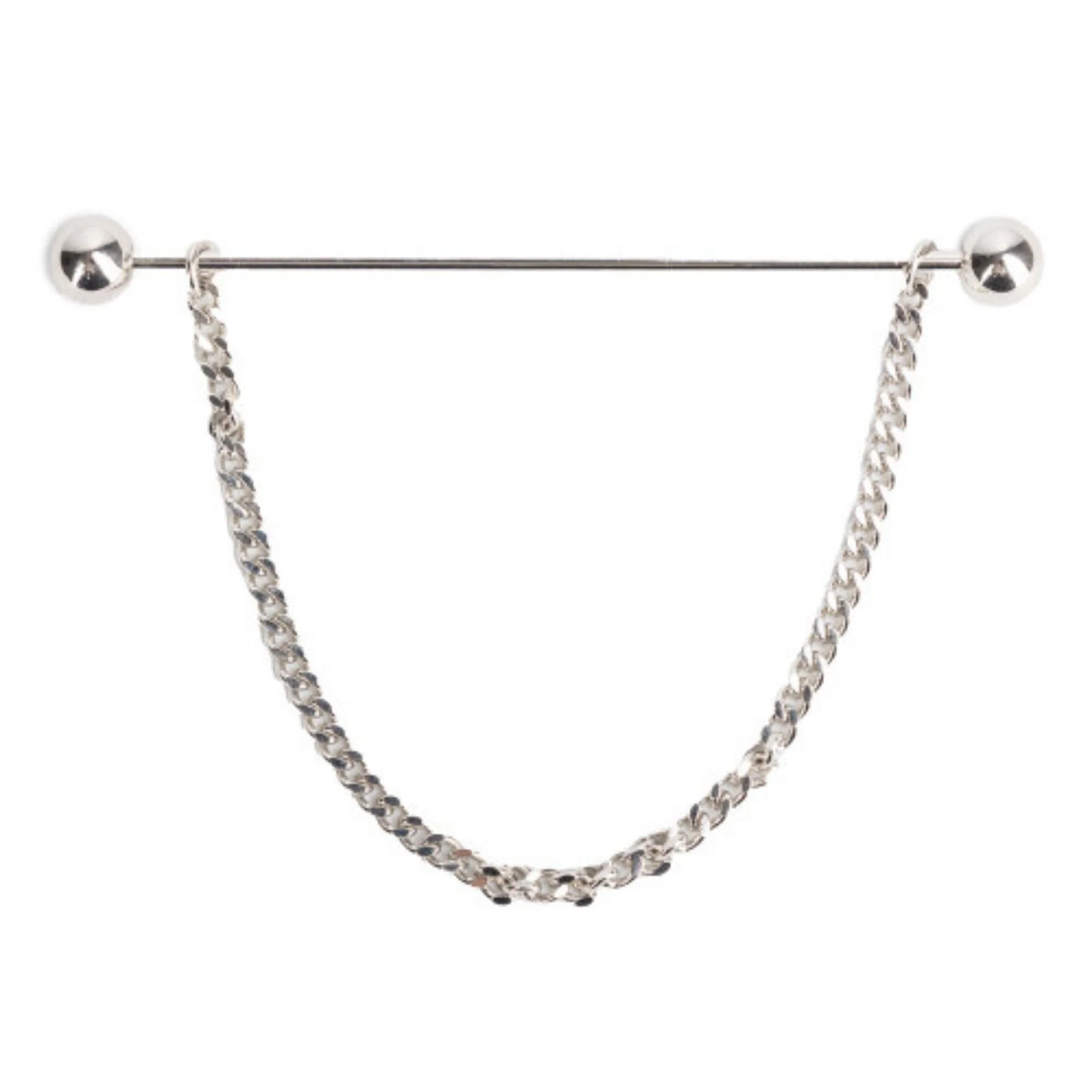 Supreme Products Class Act Collar Pin in Silver