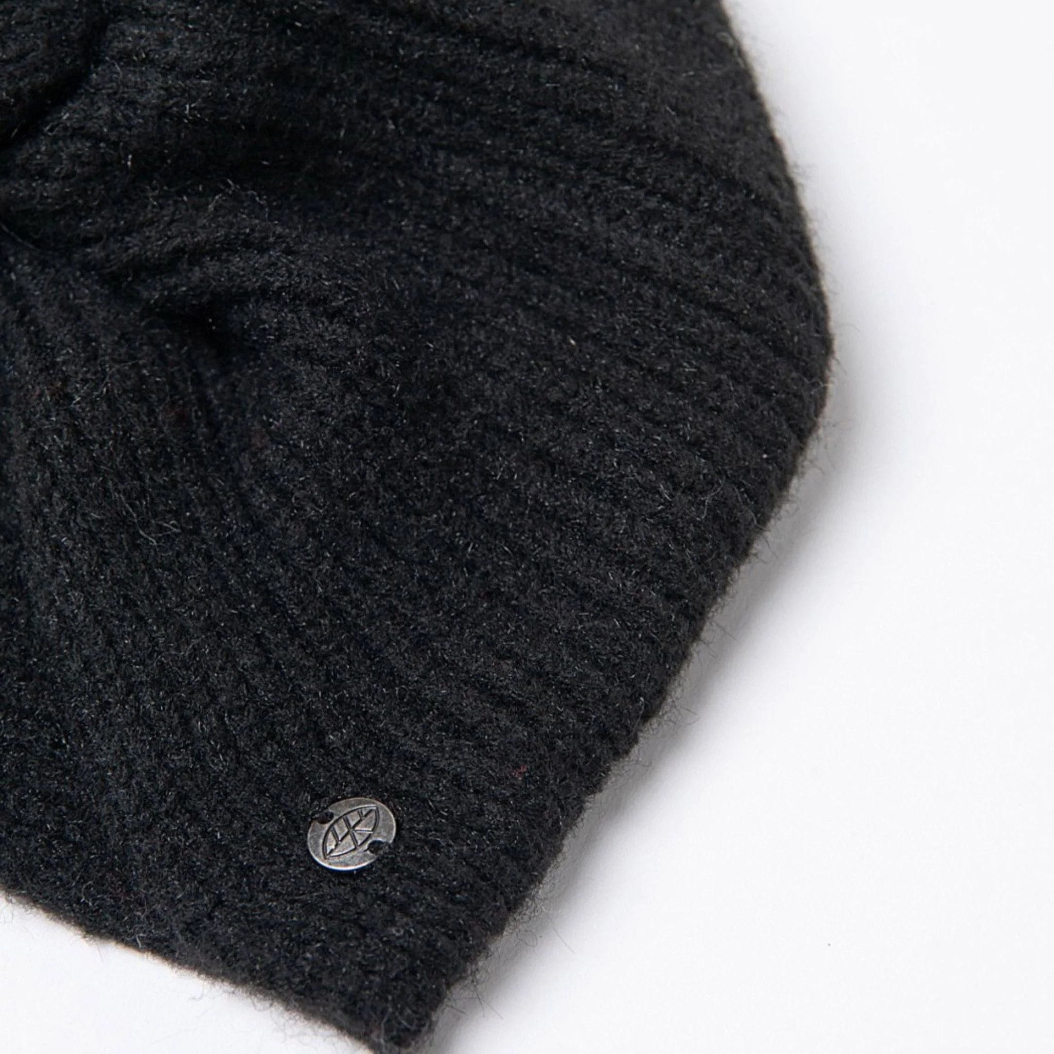 Surkana Gotu Knit Turban in Black - Image 2