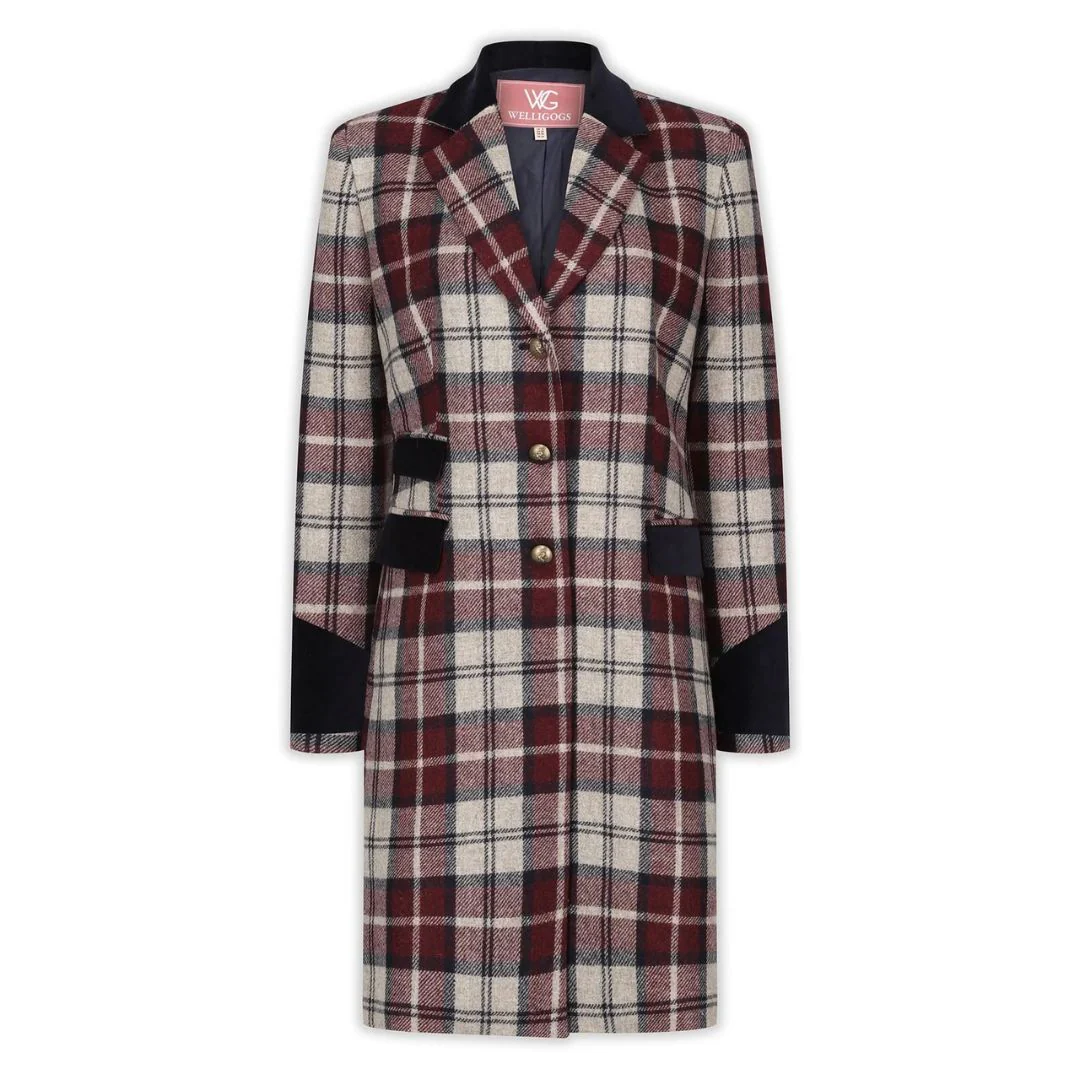 Welligogs Women's Demelza Check Wool Coat - Image 2