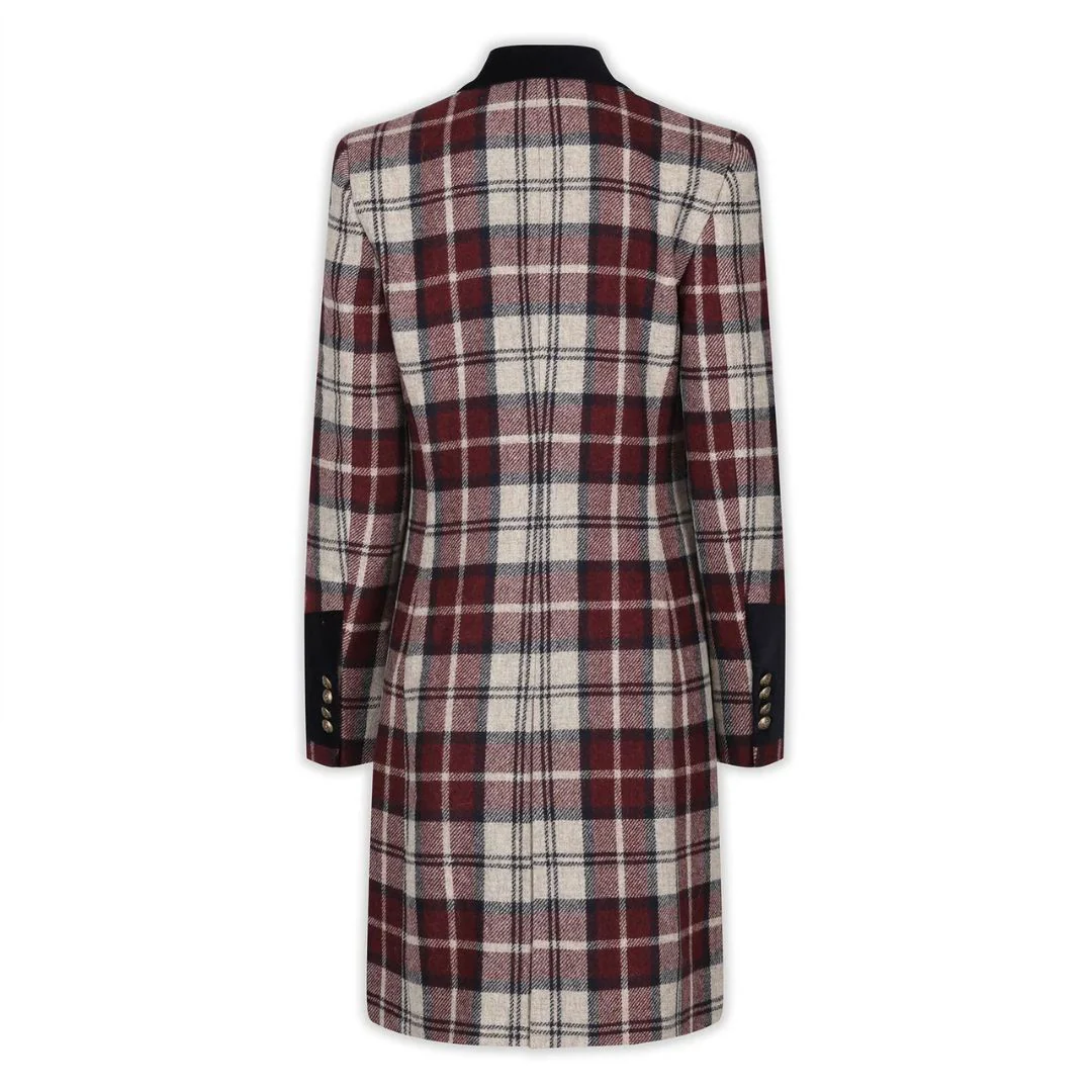 Welligogs Women's Demelza Check Wool Coat - Image 3