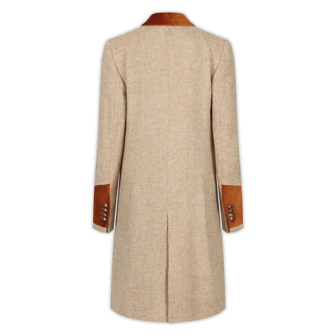 Welligogs Women's Demelza Hazelnut Wool Coat - Image 4