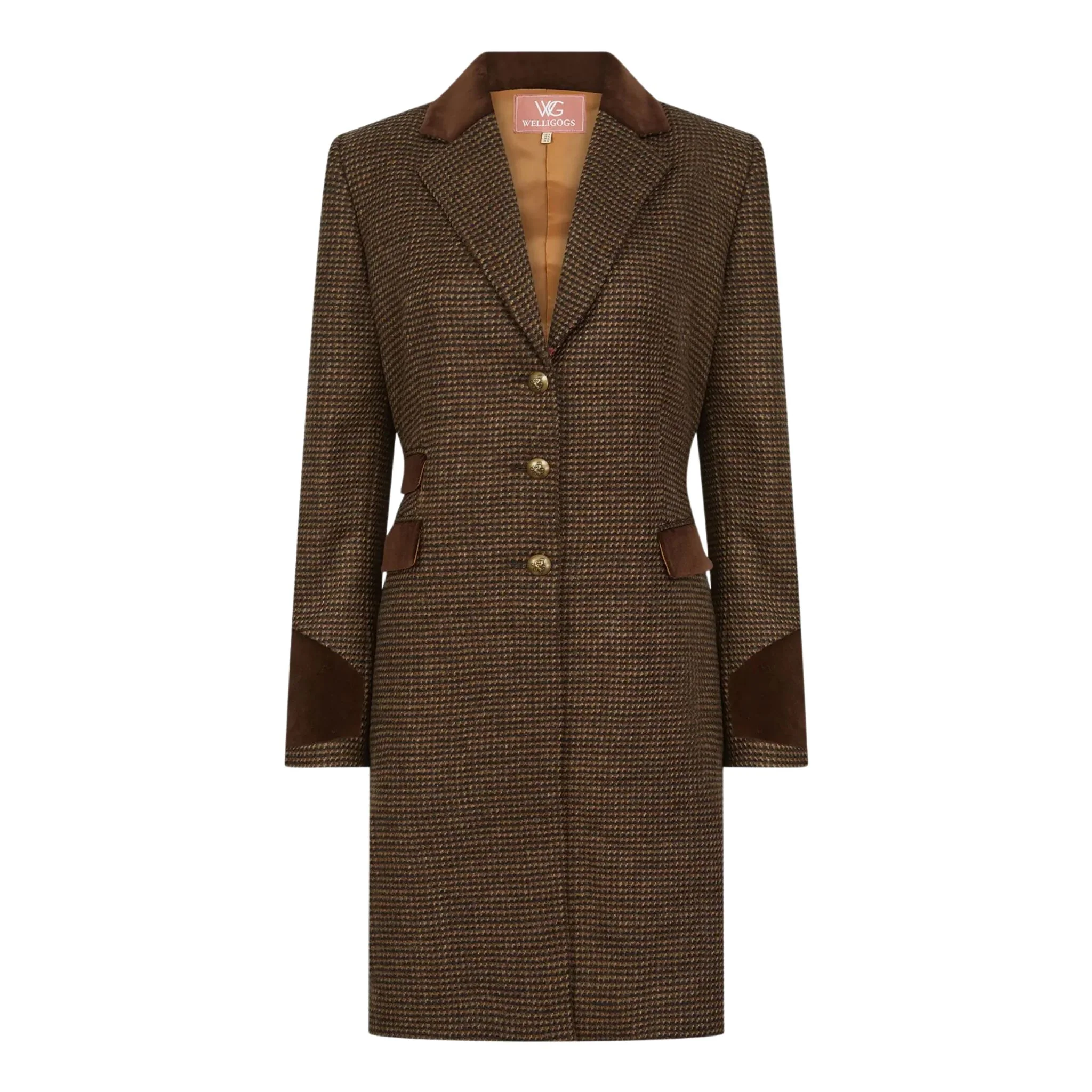 Welligogs Women's Demelza Wool Coat in Coffee - Image 2