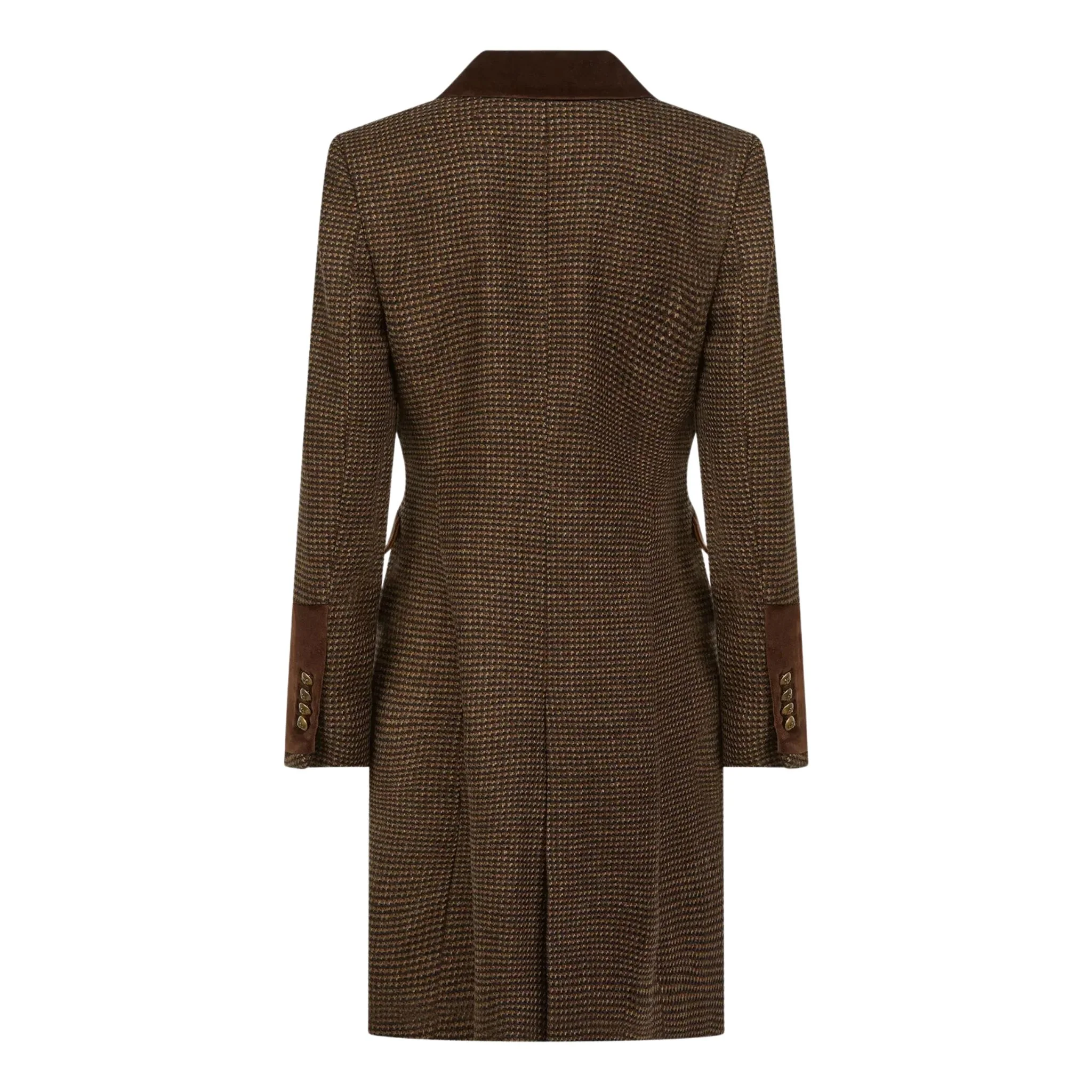 Welligogs Women's Demelza Wool Coat in Coffee - Image 3