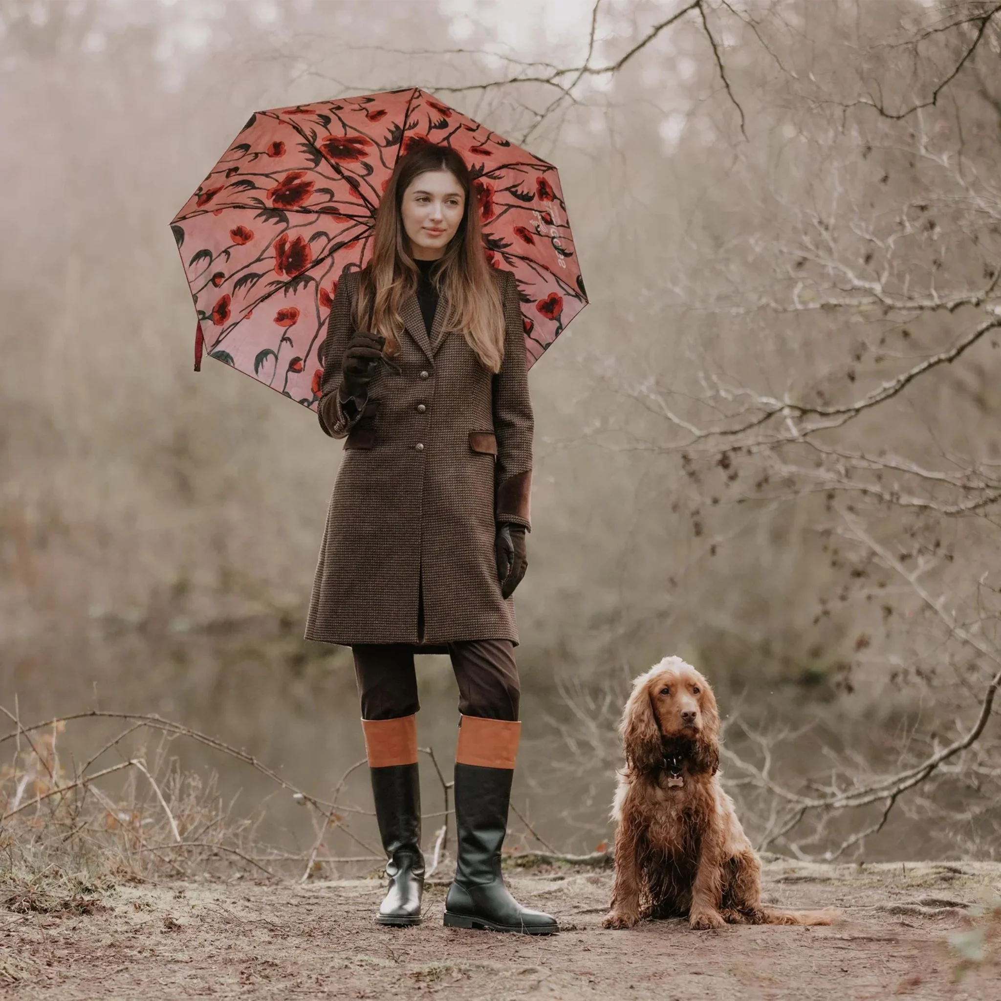 Welligogs Women's Demelza Wool Coat in Coffee - Image 7