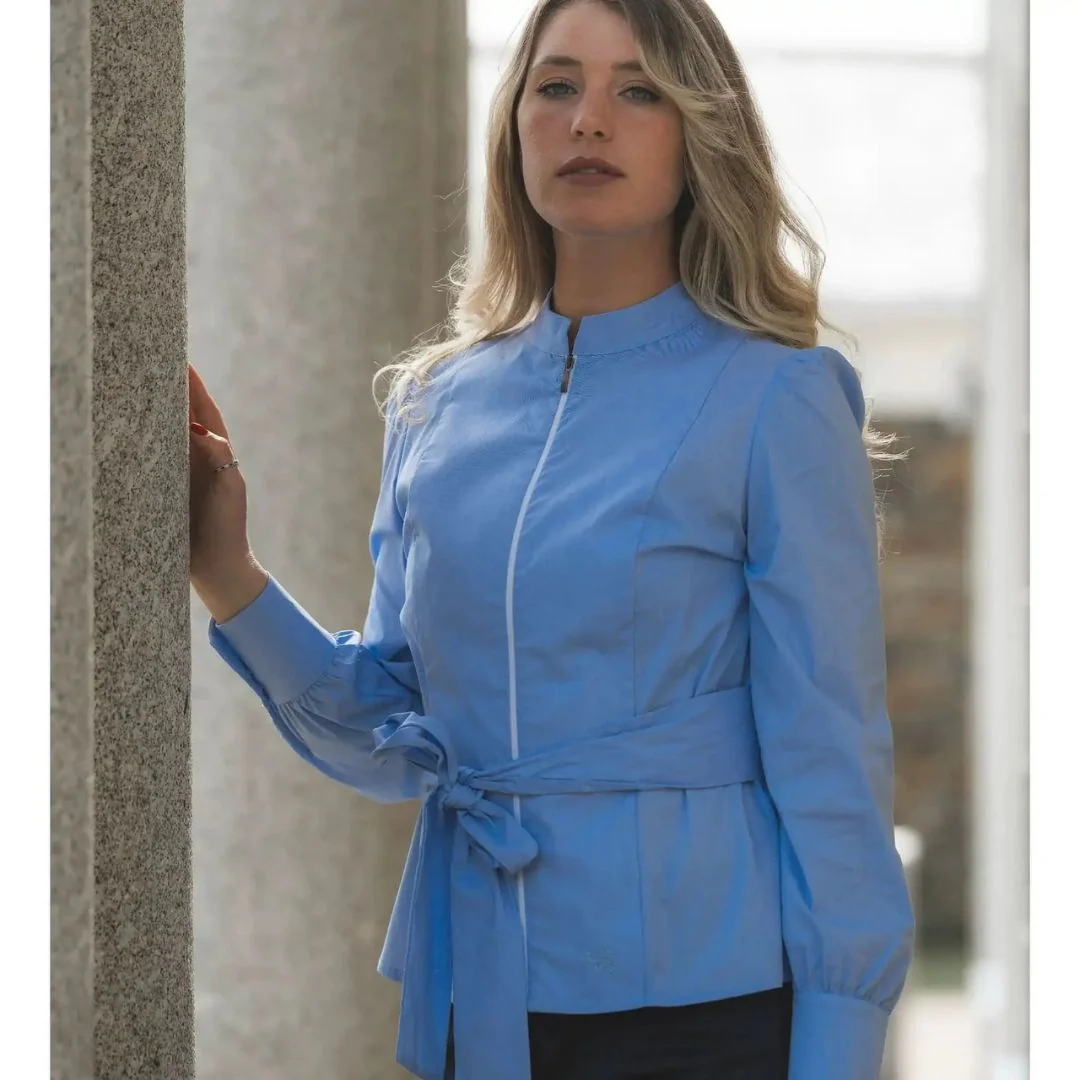 Welligogs Women's Henrietta Wrap Shirt in Blue - Image 10