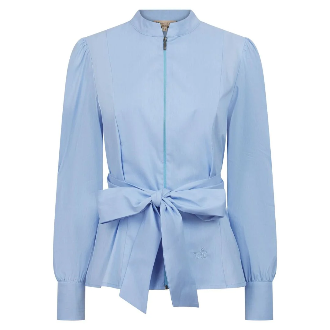 Welligogs Women's Henrietta Wrap Shirt in Blue - Image 3