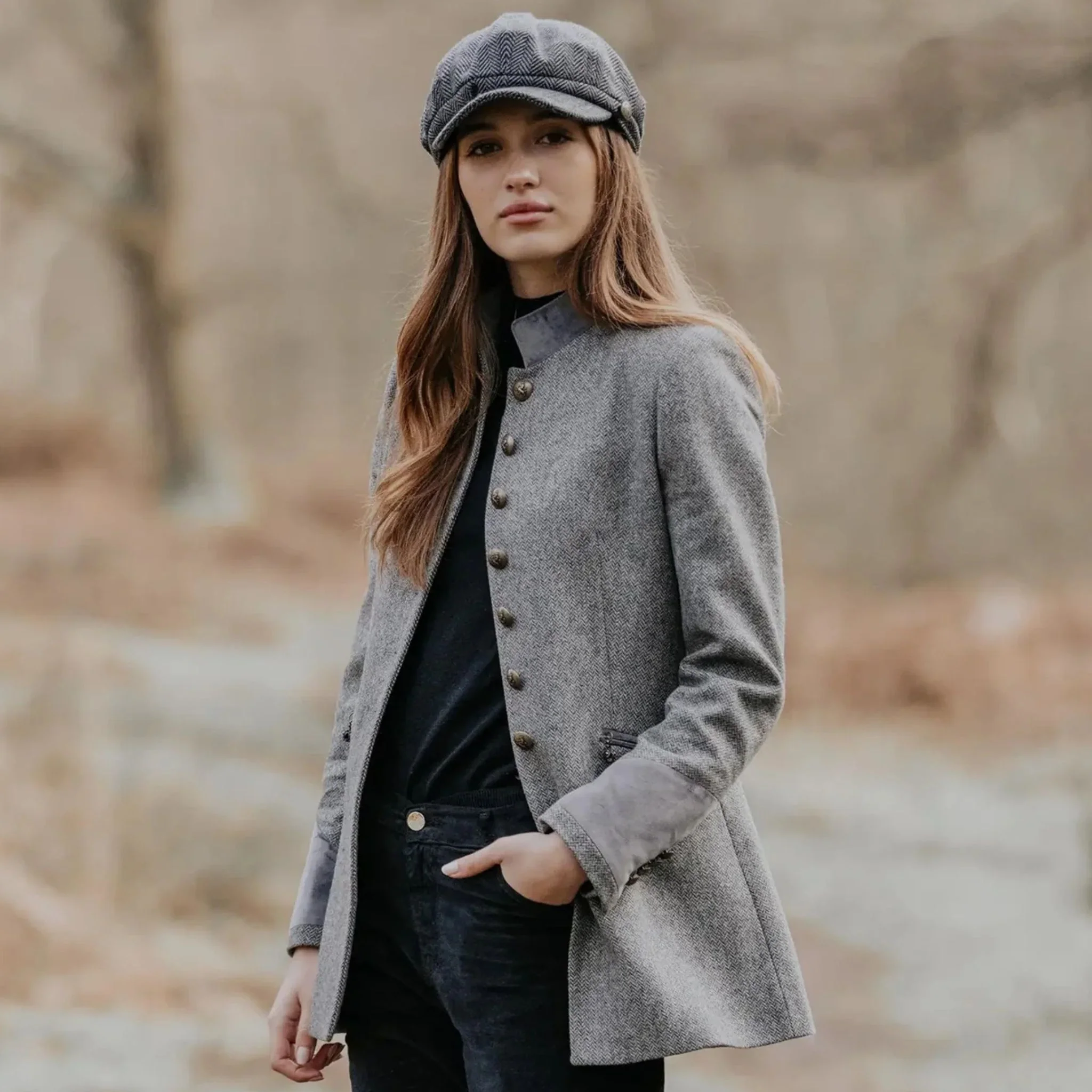 Welligogs Women's Knightsbridge Jacket in Mist - Image 2