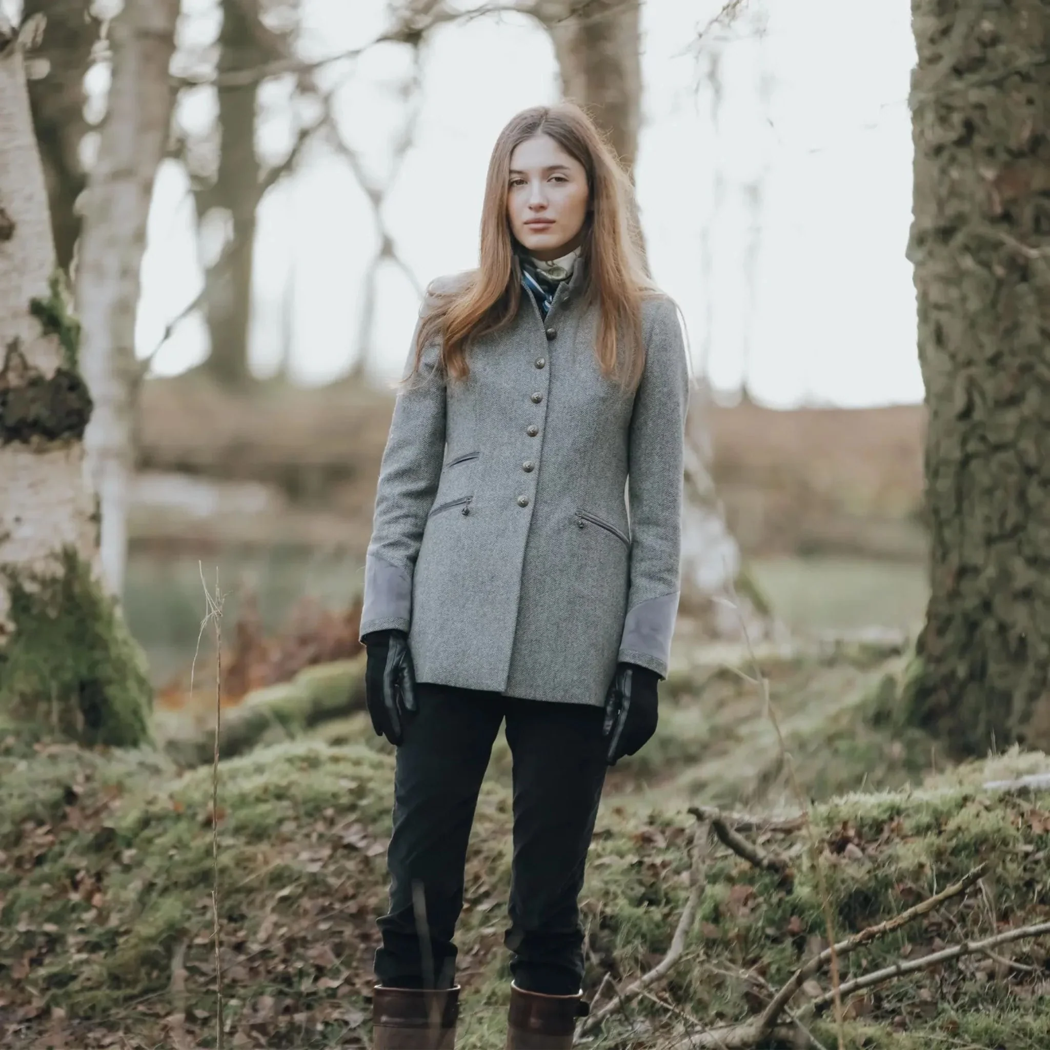 Welligogs Women's Knightsbridge Jacket in Mist - Image 8
