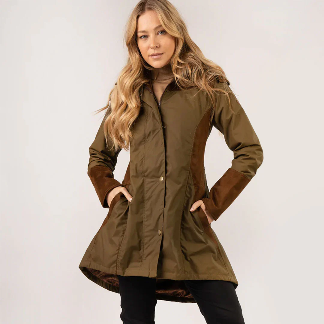 Welligogs Women's Odette Waterproof Coat in Khaki