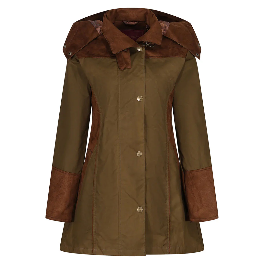 Welligogs Women's Odette Waterproof Coat in Khaki - Image 4