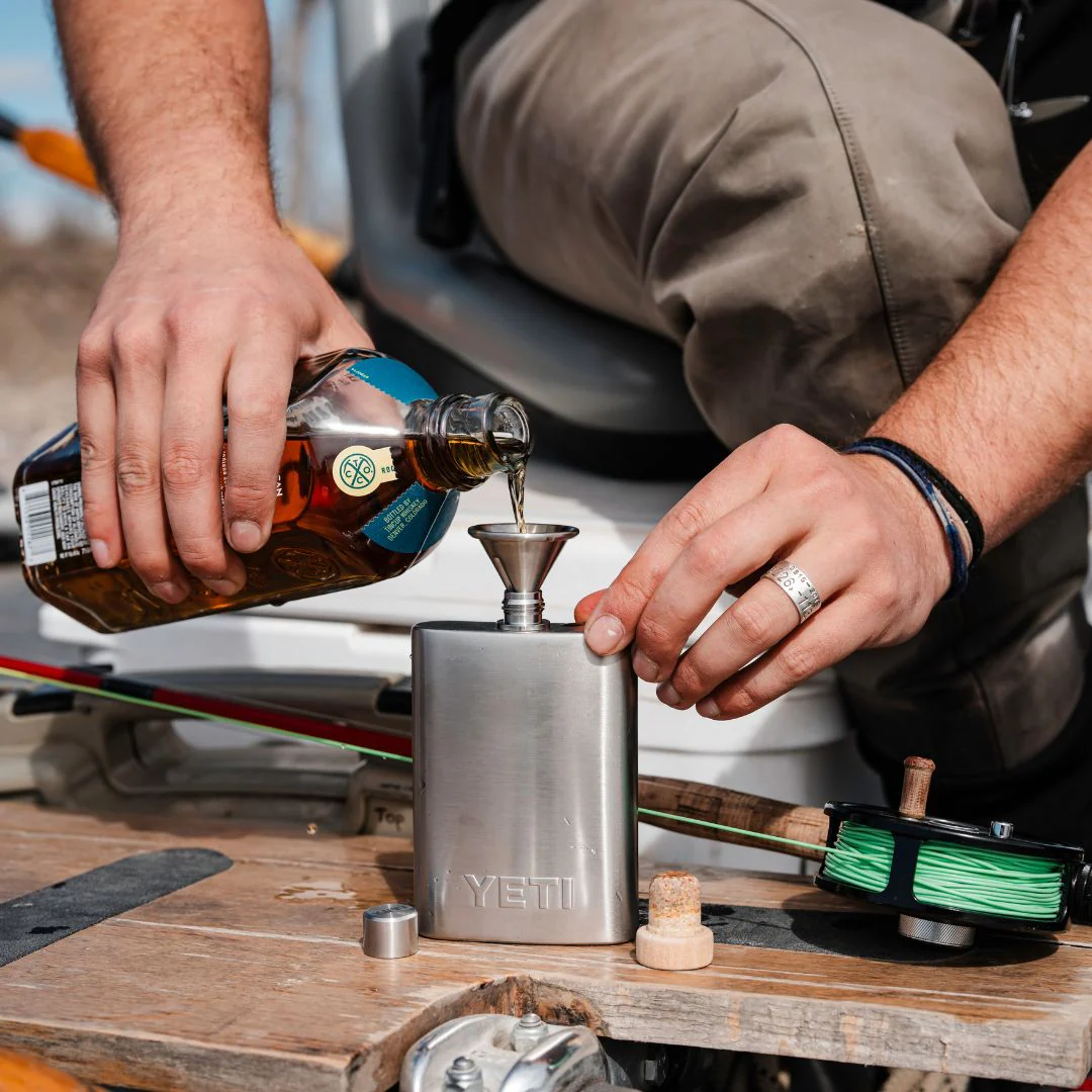 YETI Flask in Stainless Steel - Image 5