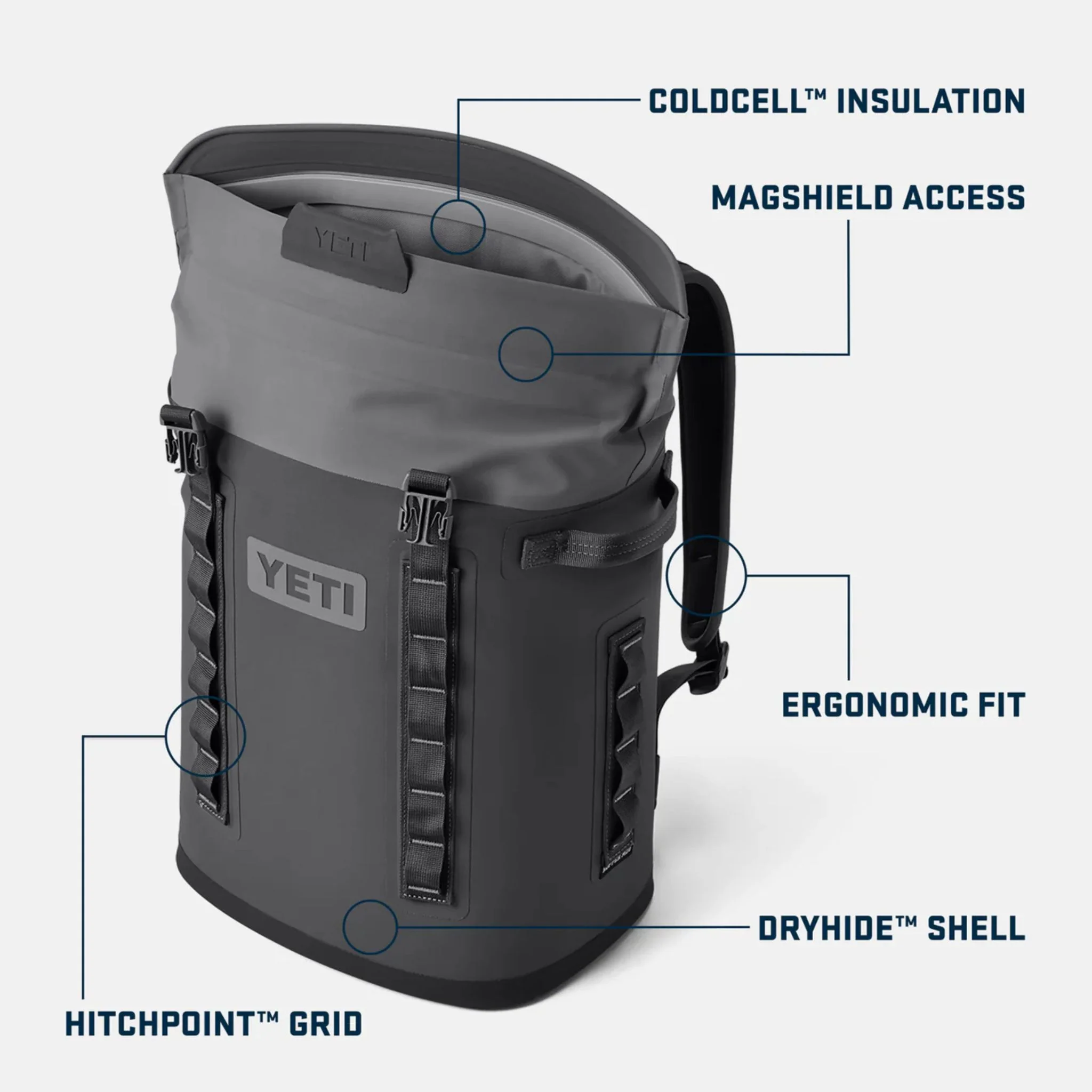 YETI Hopper M20 Backpack in Navy - Image 11