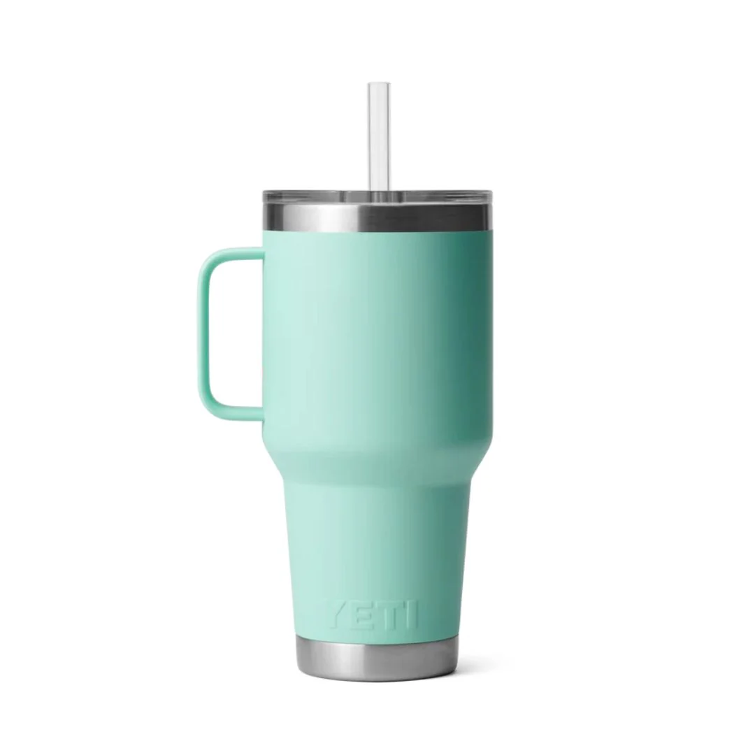 Yeti Rambler 35 Oz Straw Mug in Seafoam (994 ml) - Image 3