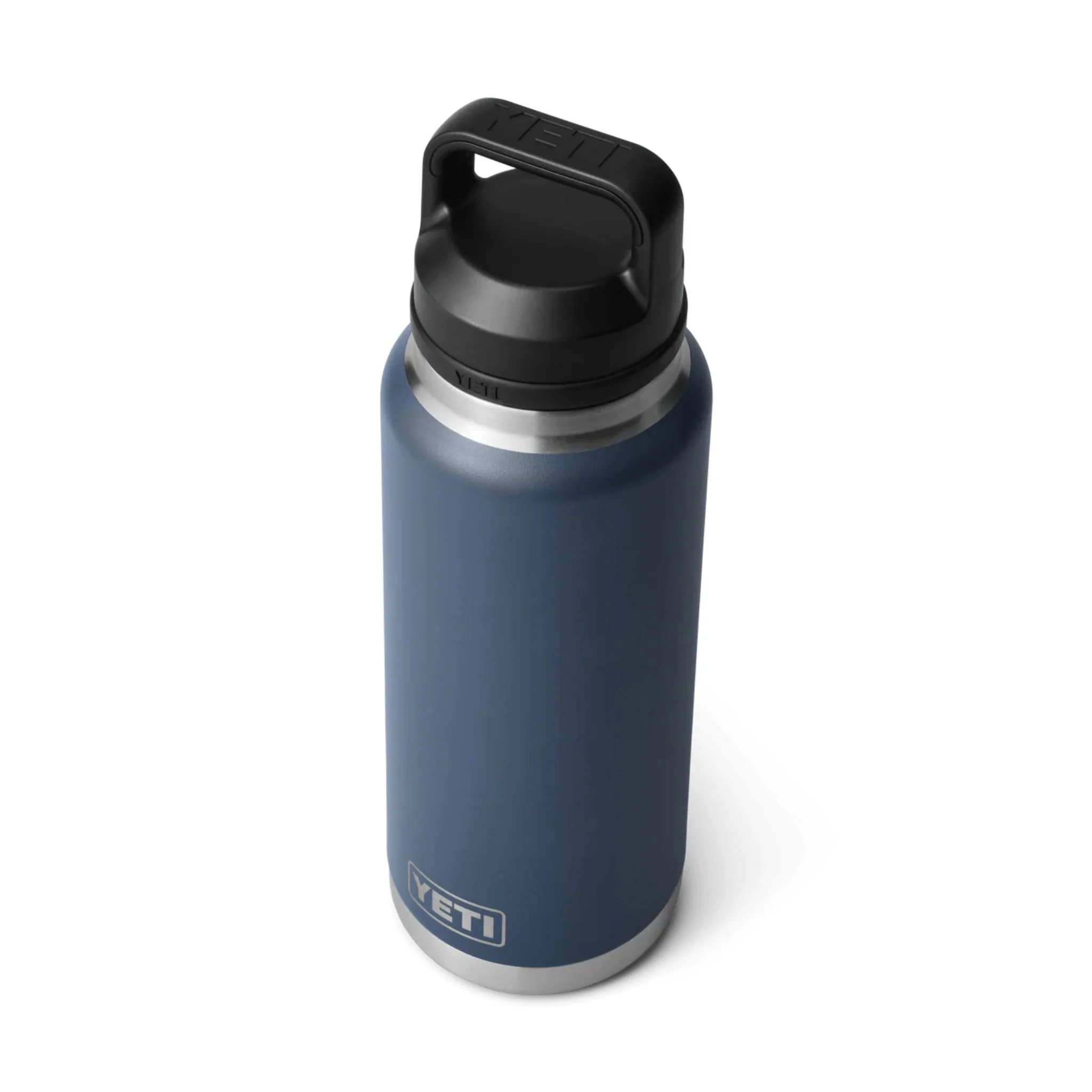 YETI Rambler 36 Oz Bottle in Navy (1065 ml) with Chug Cap - Image 3