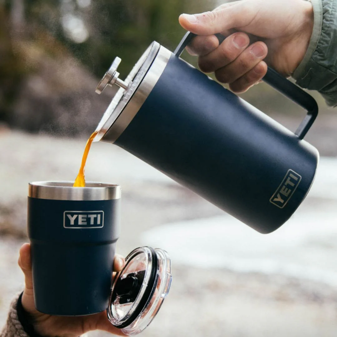 Yeti Rambler 64 Oz French Press in Navy (1.8L) - Image 16
